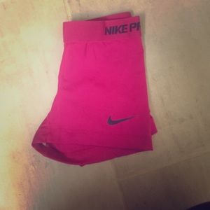 Hot pink Nike Pro shorts size XS