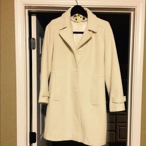 Kristen Blake Single Breasted Wool Blend Coat