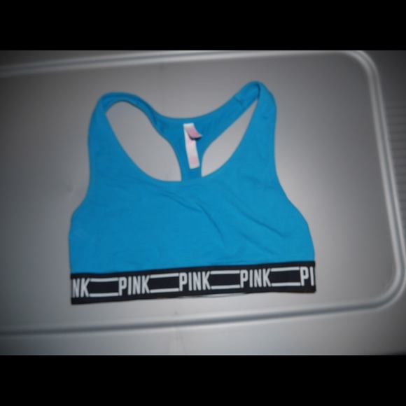 Pink sports bra