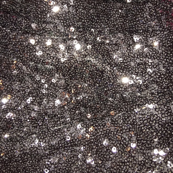 Red and Black Sequin Prom Dress - Picture 2 of 3