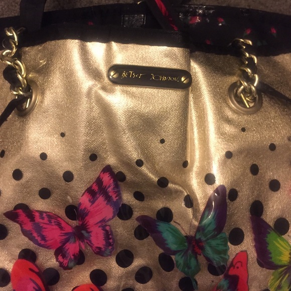 Gold/Multi-color Betsey Johnson Bag - Picture 2 of 2