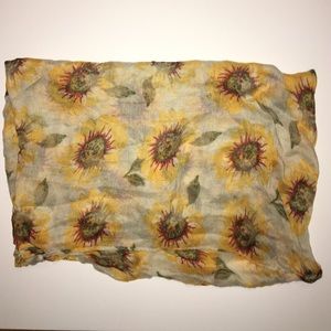 Sunflower Infinity Scarf
