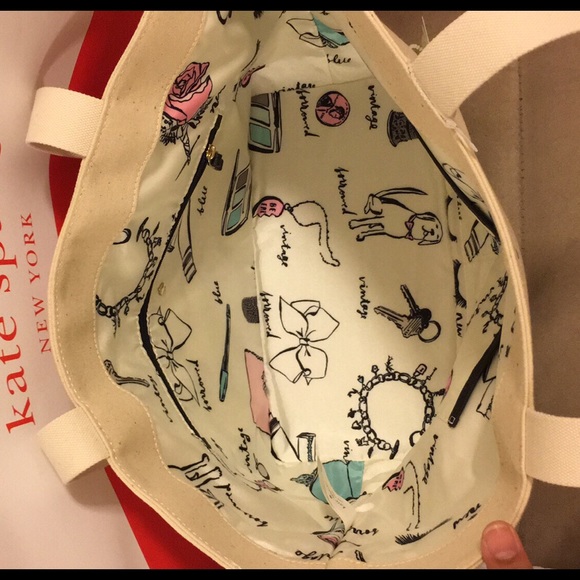 Kate Spade Canvas Tote‼️bundled‼️ - Picture 2 of 2