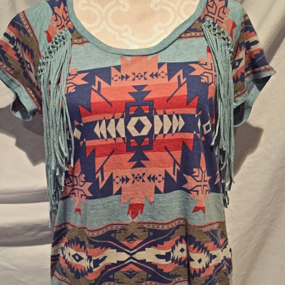 Ralph Lauren D&S fringed tee - Picture 2 of 2