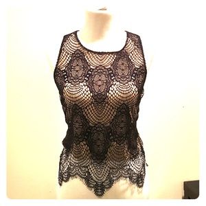 Guess lace crop top