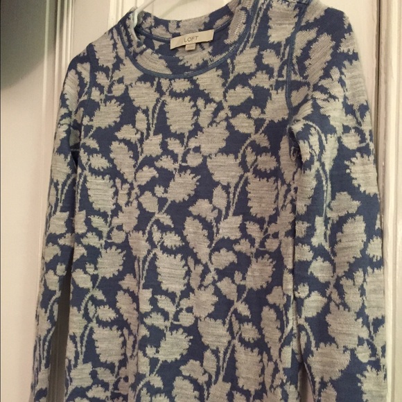 LOFT ivy jacquard sweatshirt - Picture 3 of 4