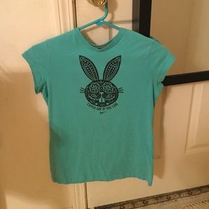 a teal girls, Nike athletic shirt