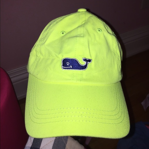 Neon yellow vineyard vines baseball cap