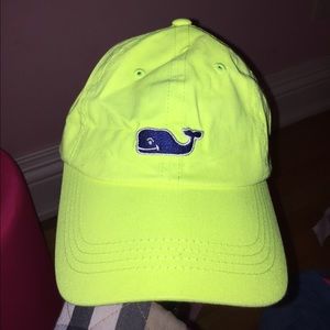 Neon yellow vineyard vines baseball cap