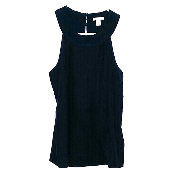 J. CREW navy blue silk tank top 0 - Picture 1 of 4