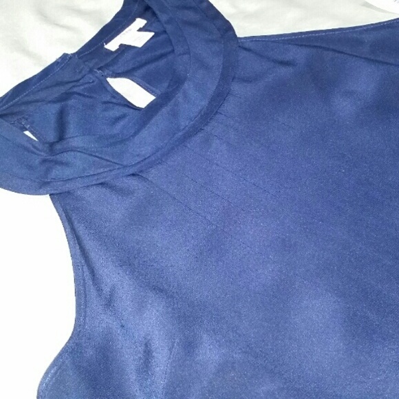 J. CREW navy blue silk tank top 0 - Picture 4 of 4