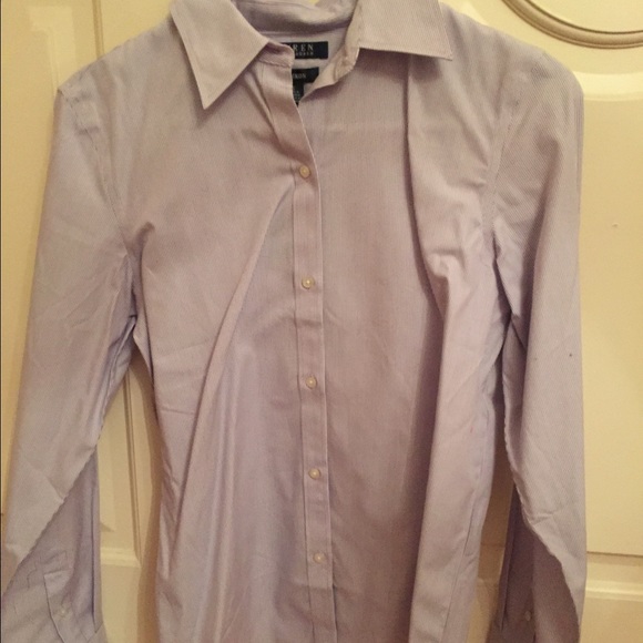 Lauren by Ralph Lauren purple pinstripe non iron