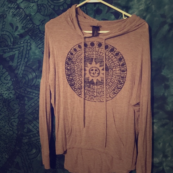 sun and moon pullover soft hoodie