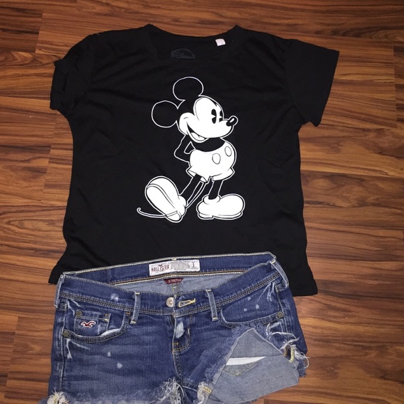 black Mickey Mouse shirt :)