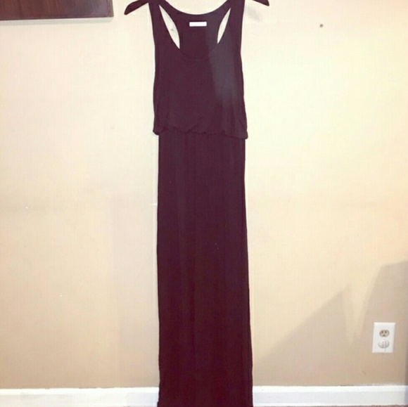 Black racerback maxi