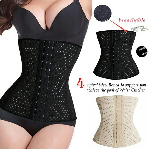 4 steel boning waist trainer cincher - Picture 2 of 3