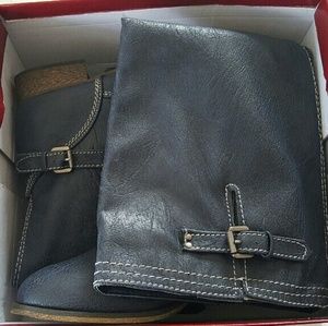 navy riding boots