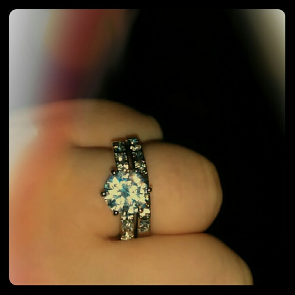 Size 9 wedding/engagement set