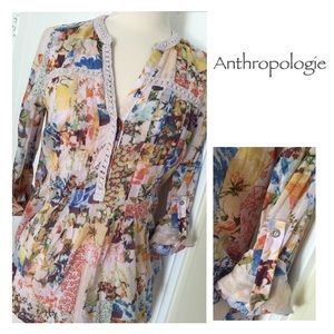 •Anthropologie Floral Blouse•
