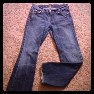 7FAM dark wash jeans