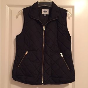 Black Puffer Vest Old Navy