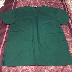 Dickies green scrub top