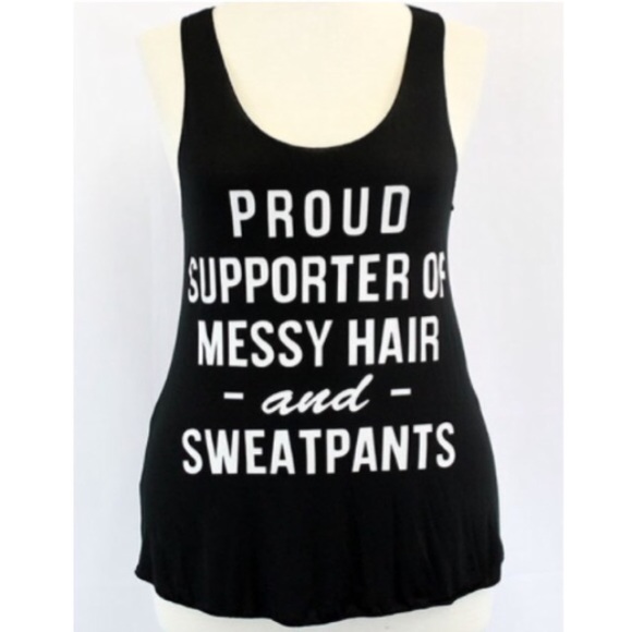 LAST ONE! (plus) Messy hair and sweats tank - Picture 3 of 3