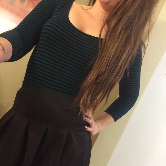 Striped leotard shirt