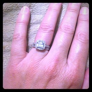 Sterling Silver/Cubic Zirconia wedding set