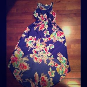 Floral high-low dress medium