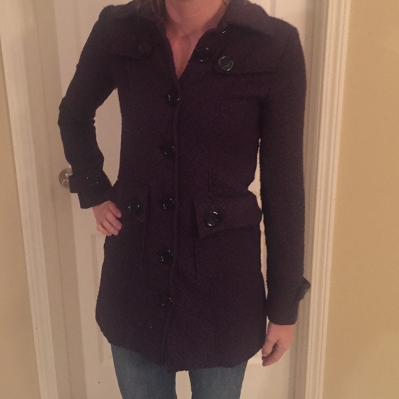Dark purple peacoat 💜