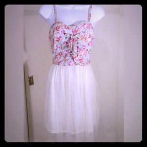 Boutique Tutu Dress Top Floral Corset
