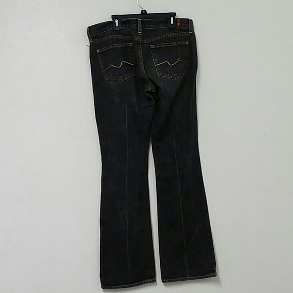 7 SEVEN FOR ALL MANKIND black faded jeans size 29 - Picture 2 of 4