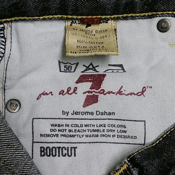 7 SEVEN FOR ALL MANKIND black faded jeans size 29 - Picture 4 of 4