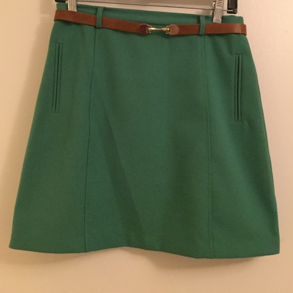 Kelly Green Business Skirt