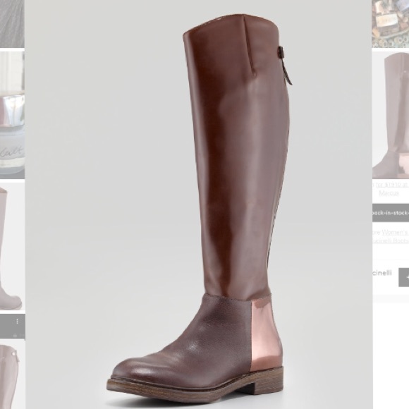 Brunello Cucunelli, Mixed Leather Riding Boot - Picture 1 of 4
