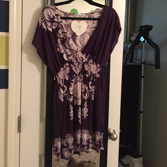 Purple Mini summer dress.