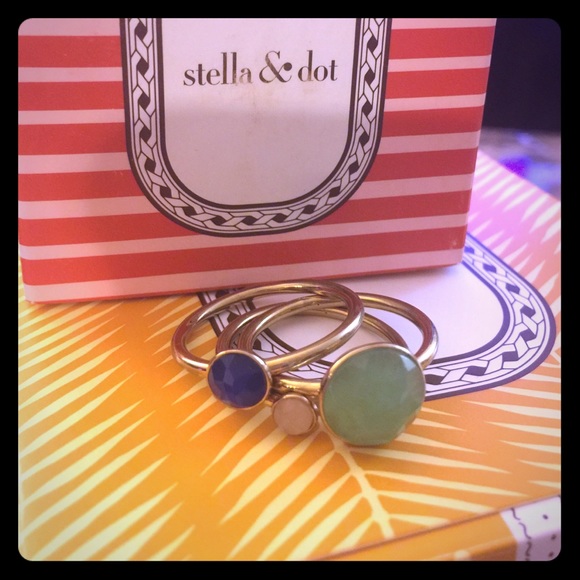 Stella & Dot Jewelry - Brand New Stella & Dot Stackable Gem Rings