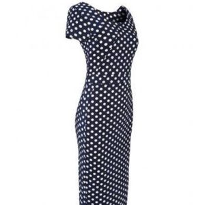 Vintage inspired polka dot dress