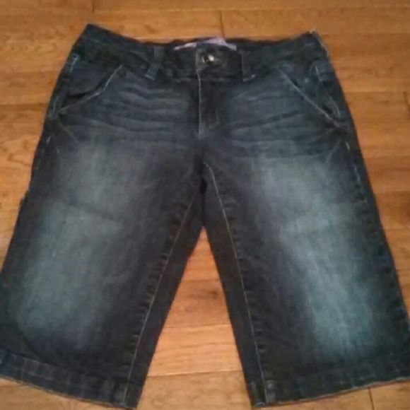 Denim Bermuda shorts