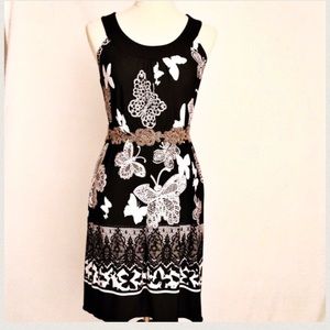Butterfly back midi dress