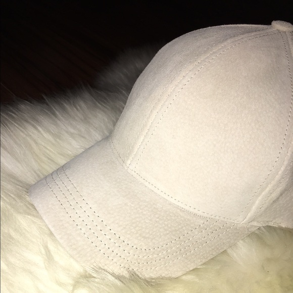 Cream 100% Genuine Suede Hats