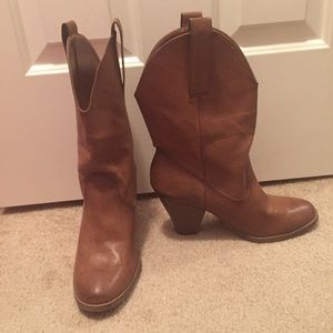 JustFab heeled western boots