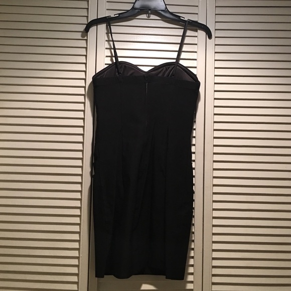 NEW Black Fitted Sweetheart Spaghetti Strap Dress - Picture 3 of 4