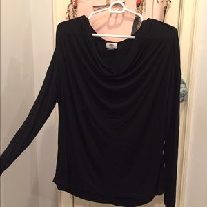 Black soft long sleeved shirt