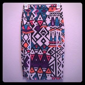 Aztec pencil skirt