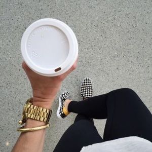 Nine West Slip on houndstooth-calf hair