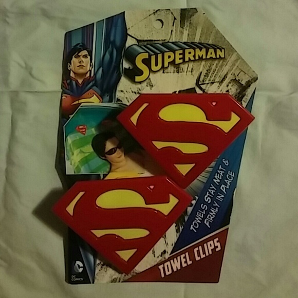 Superman Towel Clips