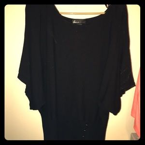 Lane Bryant black dress shirt.