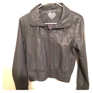 Gray  cropped jacket excellent condition